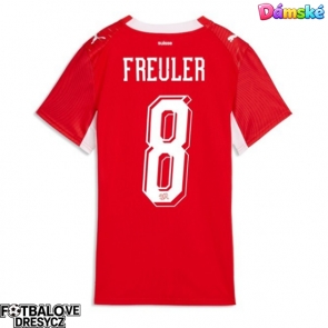 Švýcarsko Remo Freuler #8 Dámské Domácí Dres MS 2026 Krátký Rukáv